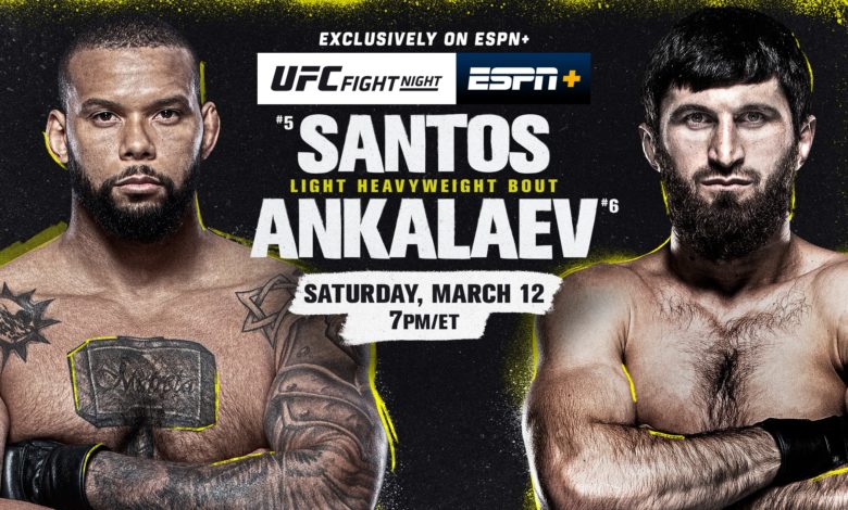 How Santos vs. Ankalaev Fits Into Championship Picture at Light Heavyweight