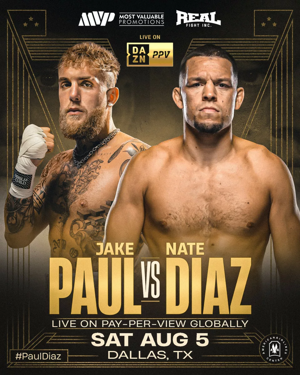 Nate Diaz vs. Jake Paul Doing HUGE Numbers, Crushing Social Media and Ticket Sales