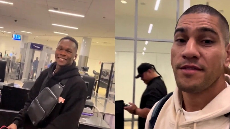 Video: Israel Adesanya and Alex Pereira Cross Paths Again – This Time, At the Airport
