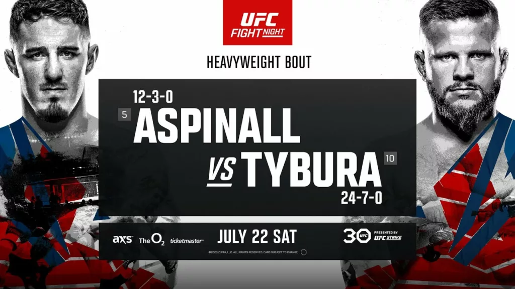 UFC London Aspinall vs Tybura Live Fight Thread