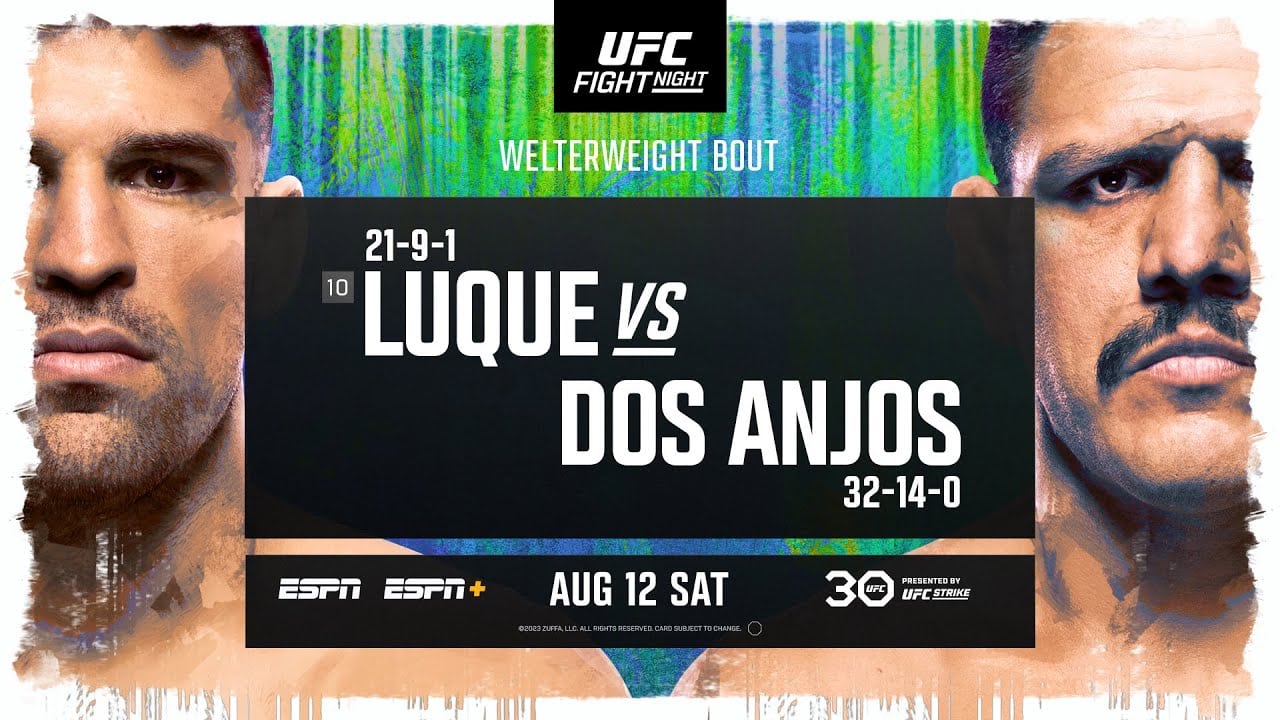 UFC Vegas 78: Luque vs. dos Anjos Live Fight Thread